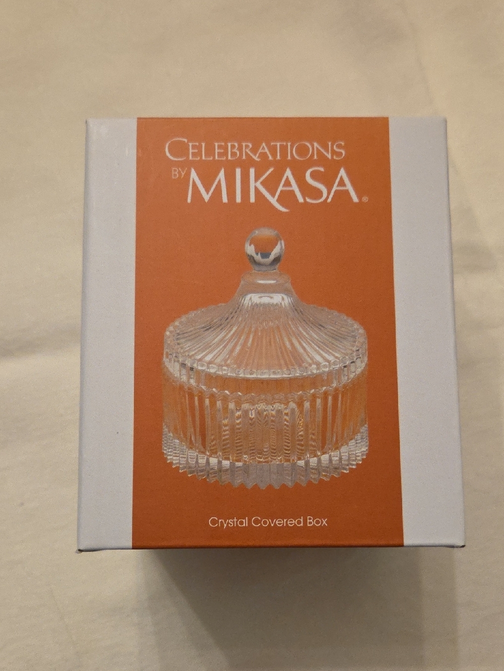 Mikasa Crystal Covered Box (NIB)
